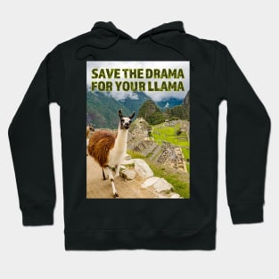 Save the Drama for your Llama at Machu Picchu Hoodie